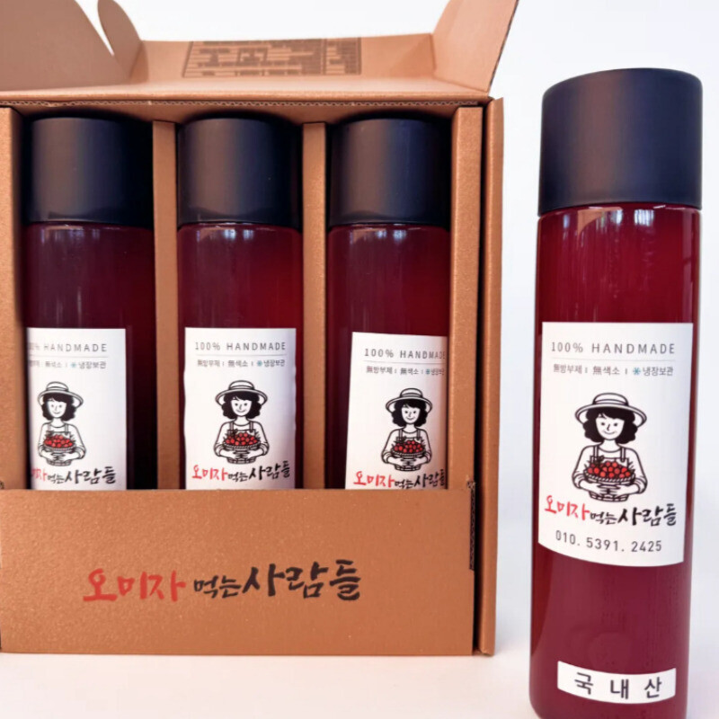 양구몰,오미자 먹는 사람들 - 양구 오미자청 선물세트 500ml x 3병