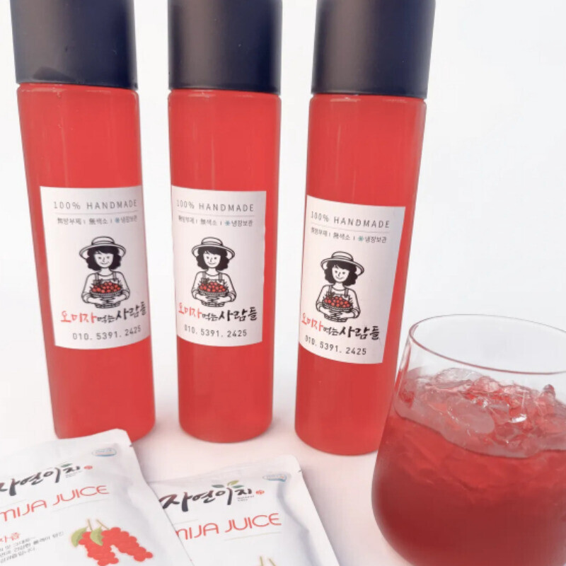 양구몰,오미자 먹는 사람들 - 양구 오미자청 선물세트 500ml x 3병