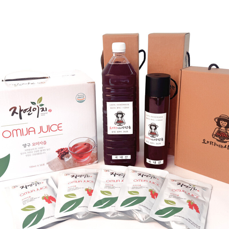 양구몰,오미자 먹는 사람들 - 양구 오미자청 선물세트 500ml x 3병
