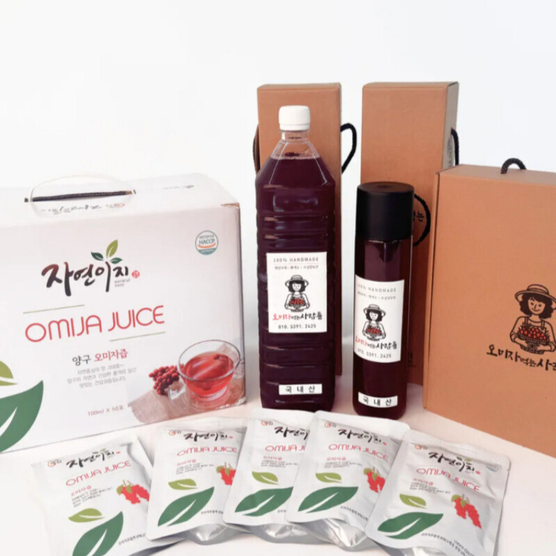 양구몰,오미자 먹는 사람들 - 양구 오미자청 선물세트 500ml x 3병