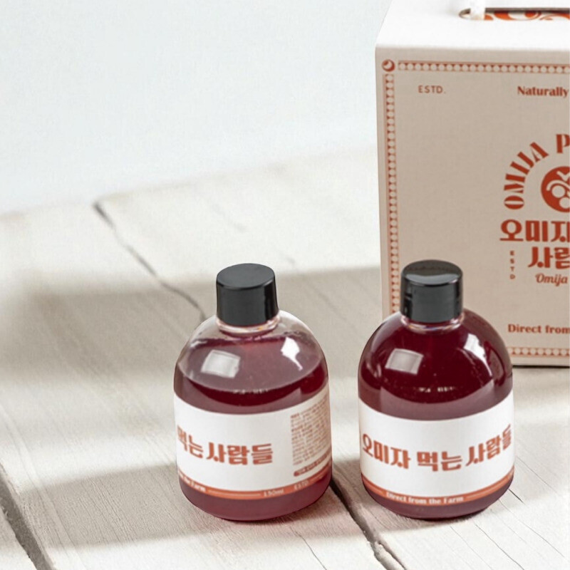 강원더몰,오미자 먹는 사람들 - 양구 오미자청 150ml * 2병 선물세트