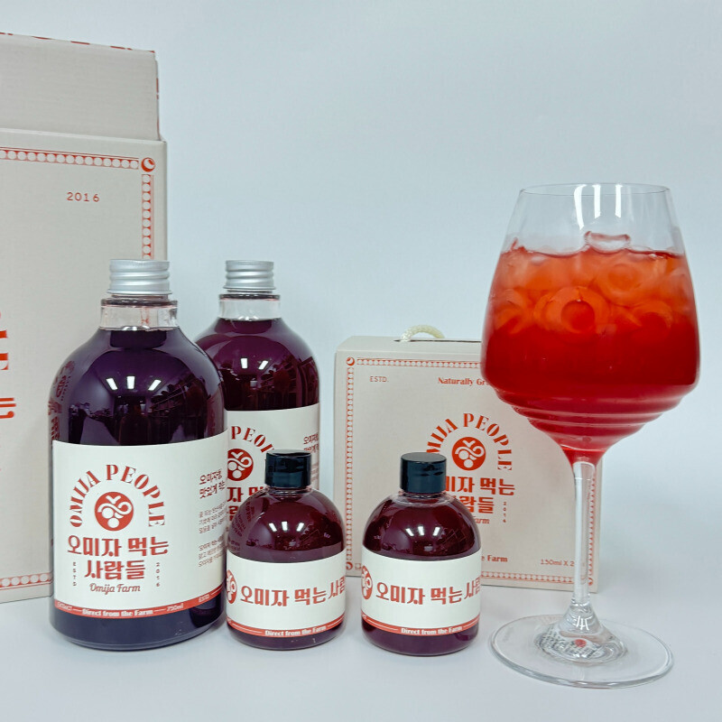 강원더몰,오미자 먹는 사람들 - 양구 오미자청 150ml * 2병 선물세트