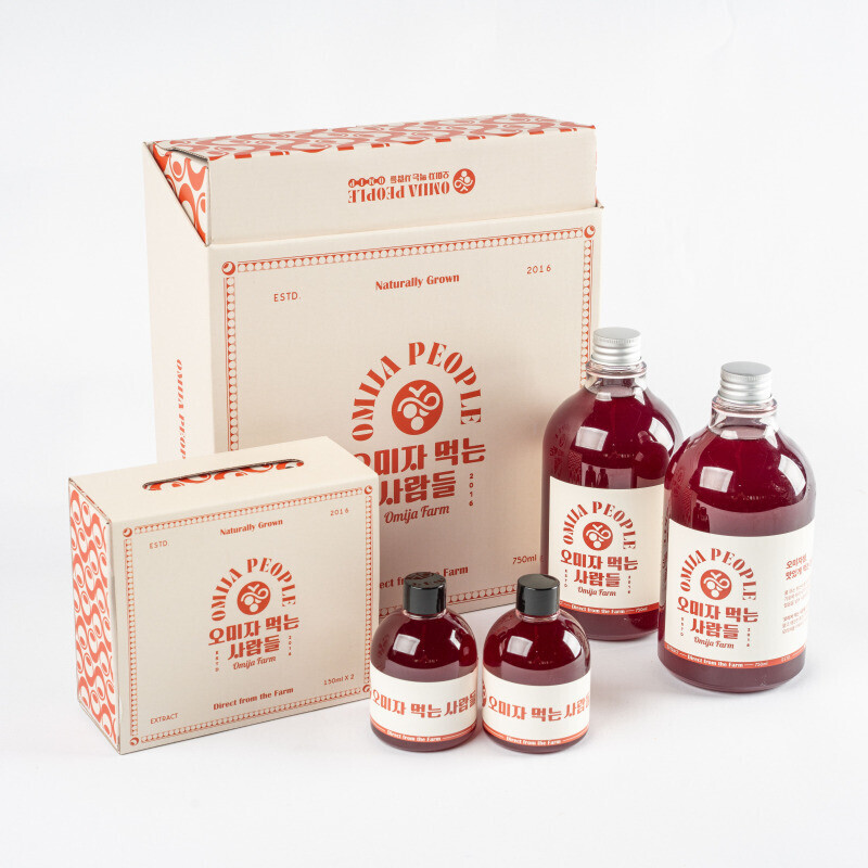 강원더몰,오미자 먹는 사람들 - 양구 오미자청 750ml * 2병 선물세트